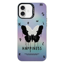 Load image into Gallery viewer, Electroplated Silver Series PC Protective Phone Case, For iPhone 16 Plus, For iPhone 16