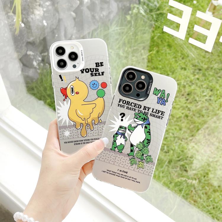 Electroplated Silver Series PC Protective Phone Case, For iPhone 15 Plus, For iPhone 15