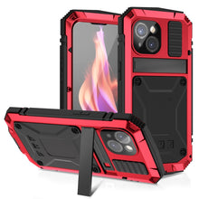 Load image into Gallery viewer, R-JUST Shockproof Life Waterproof Dust-proof Metal + Silicone Phone Case with Holder, For iPhone 15 Pro Max, For iPhone 15 Pro, For iPhone 15 Plus, For iPhone 15