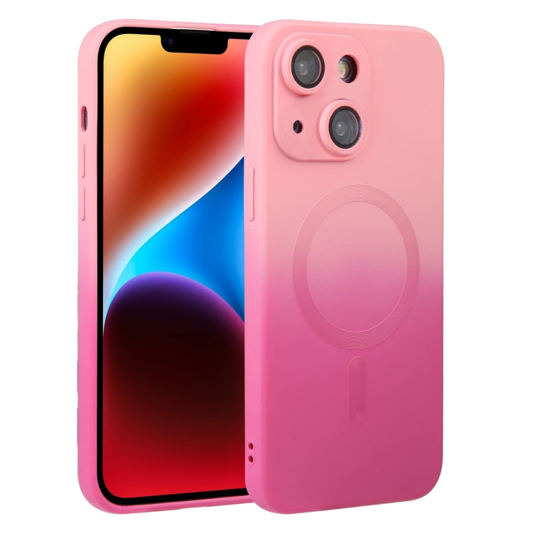 Liquid TPU Silicone Gradient MagSafe Phone Case, For iPhone 16, For iPhone 15 Pro Max, For iPhone 15 Pro, For iPhone 15 Plus, For iPhone 15