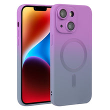 Load image into Gallery viewer, Liquid TPU Silicone Gradient MagSafe Phone Case, For iPhone 16, For iPhone 15 Pro Max, For iPhone 15 Pro, For iPhone 15 Plus, For iPhone 15