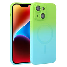 Load image into Gallery viewer, Liquid TPU Silicone Gradient MagSafe Phone Case, For iPhone 16, For iPhone 15 Pro Max, For iPhone 15 Pro, For iPhone 15 Plus, For iPhone 15