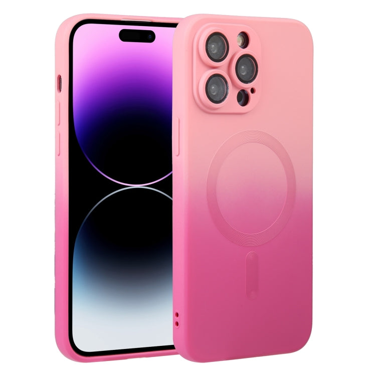 Liquid TPU Silicone Gradient MagSafe Phone Case, For iPhone 16, For iPhone 15 Pro Max, For iPhone 15 Pro, For iPhone 15 Plus, For iPhone 15