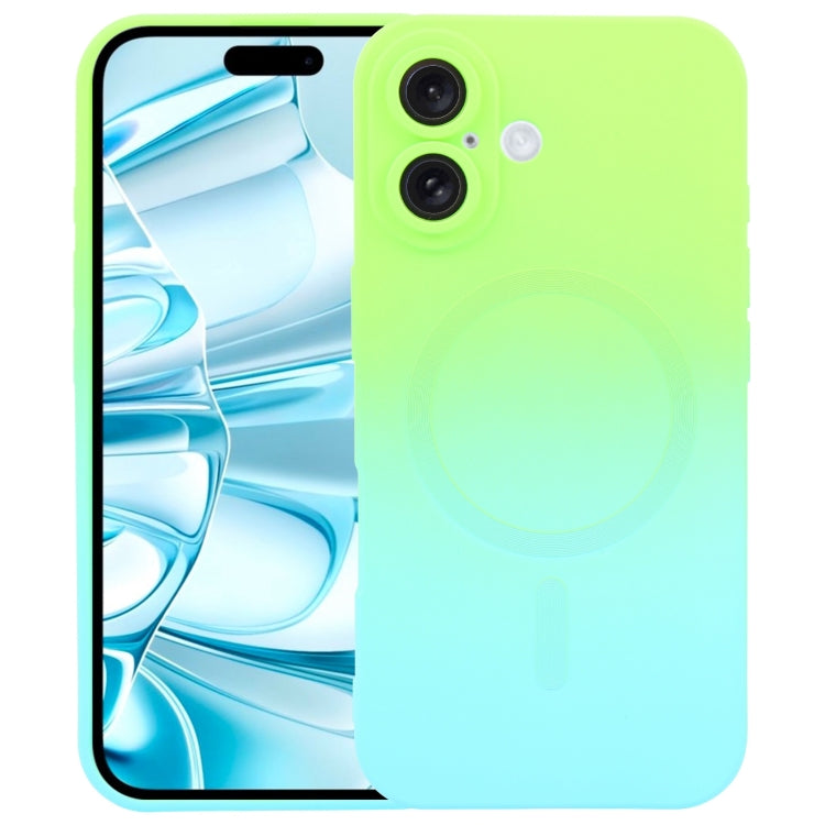 Liquid TPU Silicone Gradient MagSafe Phone Case, For iPhone 17e / 16e, For iPhone 17 Pro Max, For iPhone 17 Pro, For iPhone 17, For iPhone Air, For iPhone 16 Pro Max, For iPhone 16 Pro, For iPhone 16 Plus