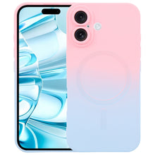 Load image into Gallery viewer, Liquid TPU Silicone Gradient MagSafe Phone Case, For iPhone 17e / 16e, For iPhone 17 Pro Max, For iPhone 17 Pro, For iPhone 17, For iPhone Air, For iPhone 16 Pro Max, For iPhone 16 Pro, For iPhone 16 Plus