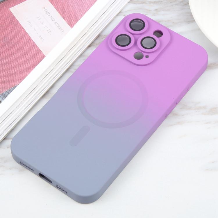 Liquid TPU Silicone Gradient MagSafe Phone Case, For iPhone 17e / 16e, For iPhone 17 Pro Max, For iPhone 17 Pro, For iPhone 17, For iPhone Air, For iPhone 16 Pro Max, For iPhone 16 Pro, For iPhone 16 Plus