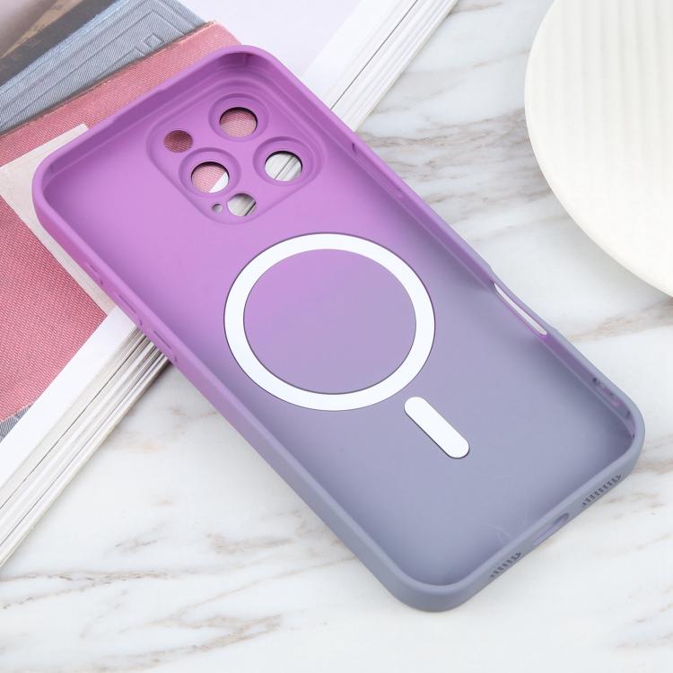 Liquid TPU Silicone Gradient MagSafe Phone Case, For iPhone 17e / 16e, For iPhone 17 Pro Max, For iPhone 17 Pro, For iPhone 17, For iPhone Air, For iPhone 16 Pro Max, For iPhone 16 Pro, For iPhone 16 Plus