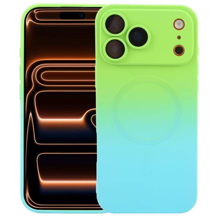 Liquid TPU Silicone Gradient MagSafe Phone Case, For iPhone 17e / 16e, For iPhone 17 Pro Max, For iPhone 17 Pro, For iPhone 17, For iPhone Air, For iPhone 16 Pro Max, For iPhone 16 Pro, For iPhone 16 Plus
