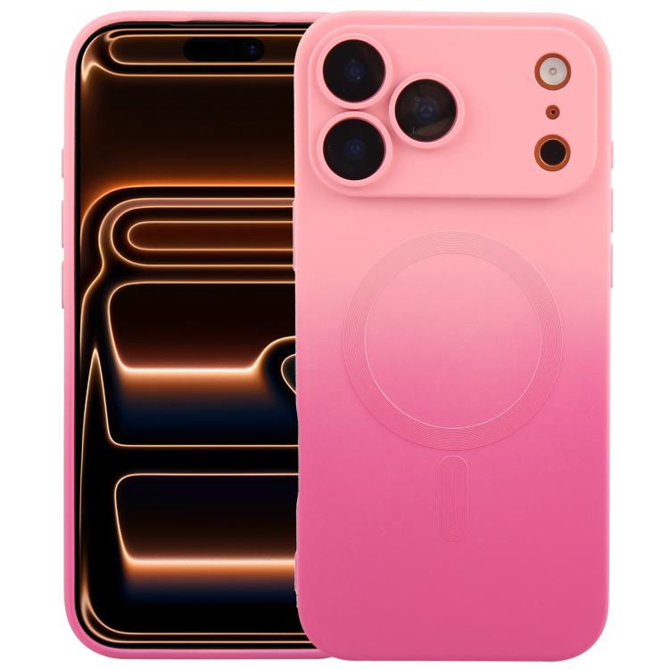 Liquid TPU Silicone Gradient MagSafe Phone Case, For iPhone 17e / 16e, For iPhone 17 Pro Max, For iPhone 17 Pro, For iPhone 17, For iPhone Air, For iPhone 16 Pro Max, For iPhone 16 Pro, For iPhone 16 Plus