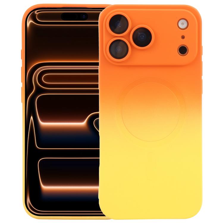Liquid TPU Silicone Gradient MagSafe Phone Case, For iPhone 17e / 16e, For iPhone 17 Pro Max, For iPhone 17 Pro, For iPhone 17, For iPhone Air, For iPhone 16 Pro Max, For iPhone 16 Pro, For iPhone 16 Plus