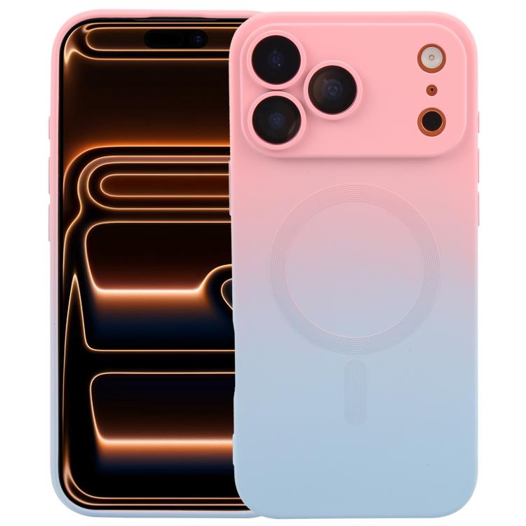 Liquid TPU Silicone Gradient MagSafe Phone Case, For iPhone 17e / 16e, For iPhone 17 Pro Max, For iPhone 17 Pro, For iPhone 17, For iPhone Air, For iPhone 16 Pro Max, For iPhone 16 Pro, For iPhone 16 Plus