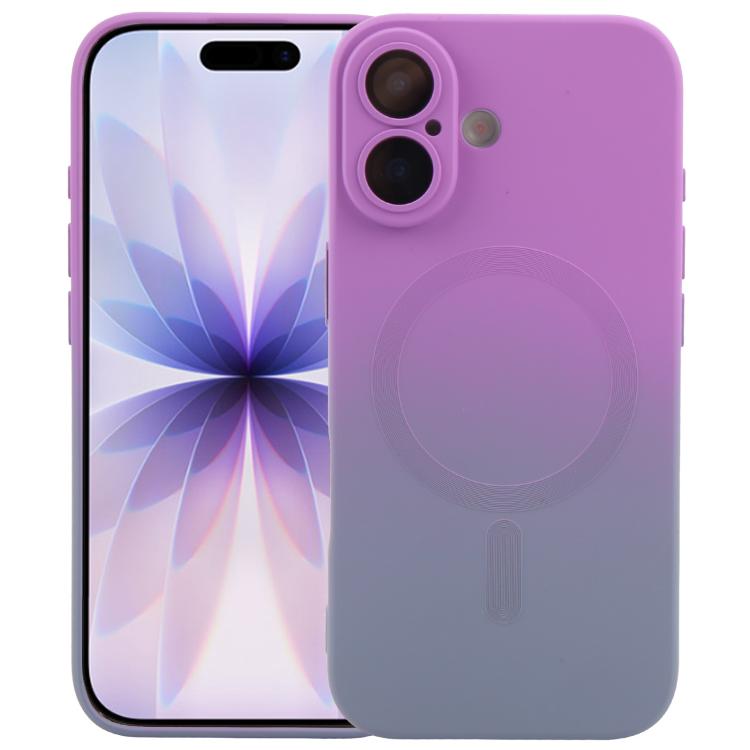 Liquid TPU Silicone Gradient MagSafe Phone Case, For iPhone 17e / 16e, For iPhone 17 Pro Max, For iPhone 17 Pro, For iPhone 17, For iPhone Air, For iPhone 16 Pro Max, For iPhone 16 Pro, For iPhone 16 Plus