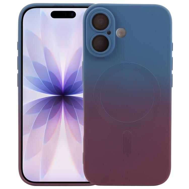 Liquid TPU Silicone Gradient MagSafe Phone Case, For iPhone 17e / 16e, For iPhone 17 Pro Max, For iPhone 17 Pro, For iPhone 17, For iPhone Air, For iPhone 16 Pro Max, For iPhone 16 Pro, For iPhone 16 Plus