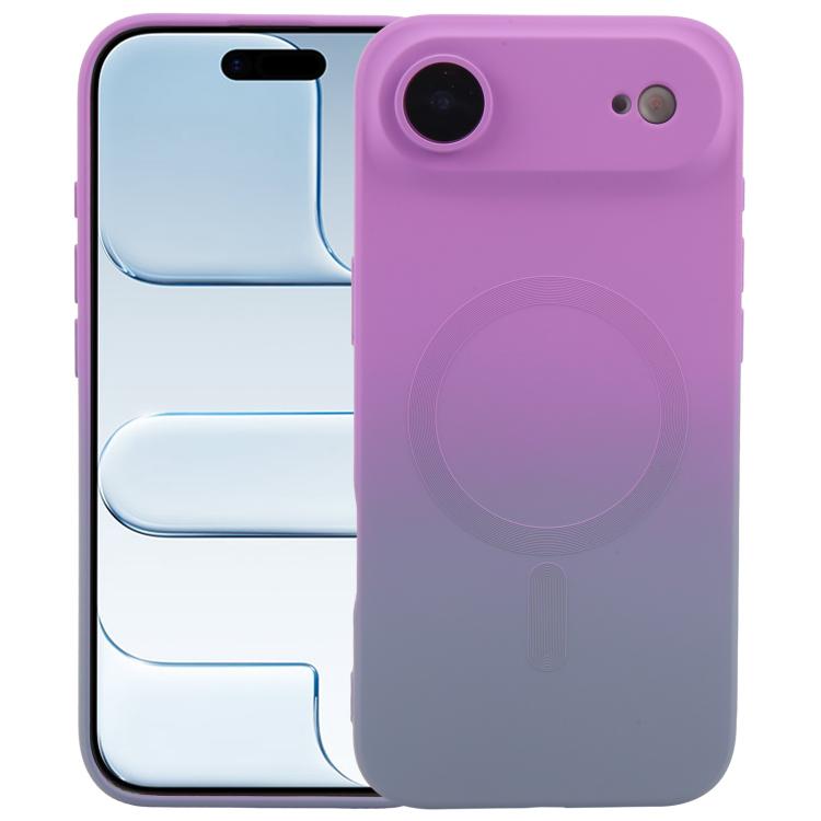 Liquid TPU Silicone Gradient MagSafe Phone Case, For iPhone 17e / 16e, For iPhone 17 Pro Max, For iPhone 17 Pro, For iPhone 17, For iPhone Air, For iPhone 16 Pro Max, For iPhone 16 Pro, For iPhone 16 Plus
