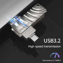 Load image into Gallery viewer, Lenovo Thinkplus MU232 USB 3.2 + USB-C / Type-C Dual Head Flash Drive, 32GB, 64GB, 128GB, 256GB