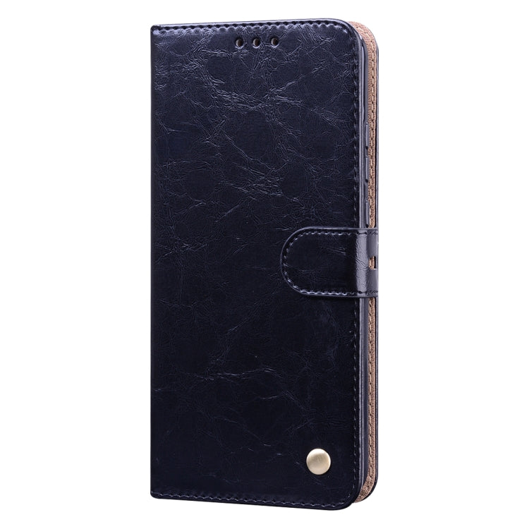 Business Style Oil Wax Texture Horizontal Flip Leather Case with Holder & Card Slots & Wallet