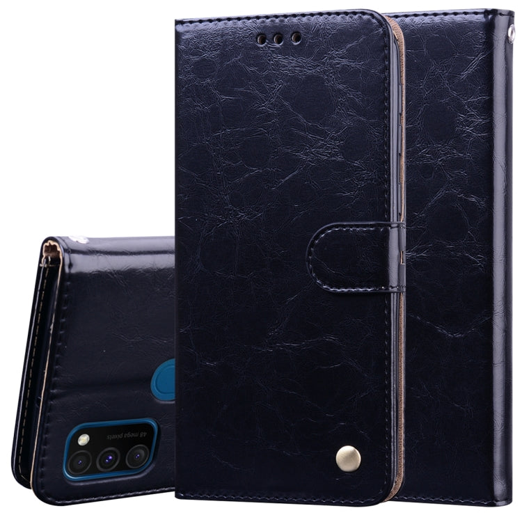 Business Style Oil Wax Texture Horizontal Flip Leather Case with Holder & Card Slots & Wallet