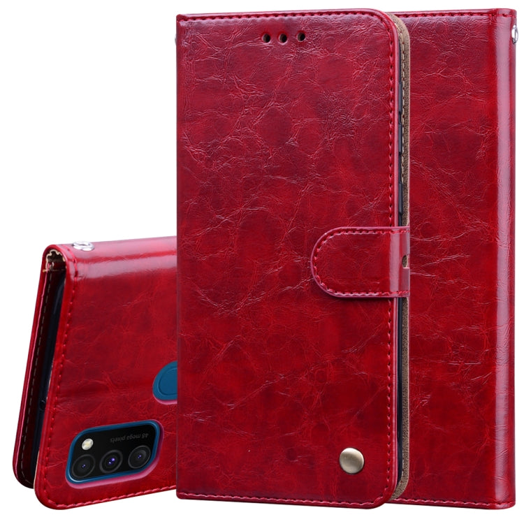 Business Style Oil Wax Texture Horizontal Flip Leather Case with Holder & Card Slots & Wallet