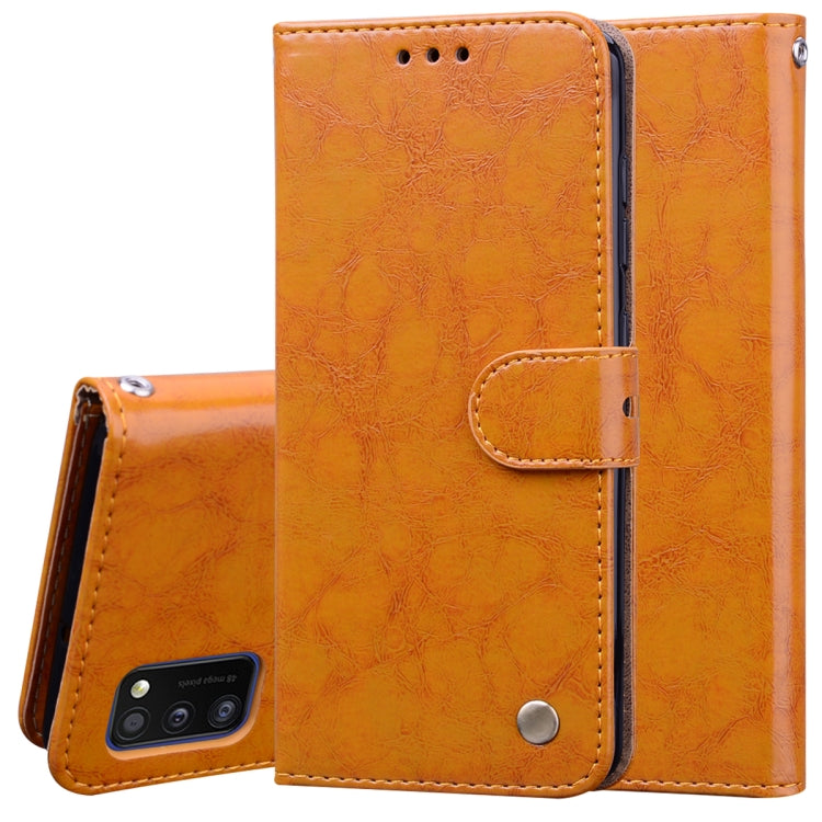 Business Style Oil Wax Texture Horizontal Flip Leather Case with Holder & Card Slots & Wallet