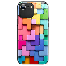 Load image into Gallery viewer, Colorful Toy Bricks Pattern Shockproof Glass Phone Case, For iPhone 6s / 6