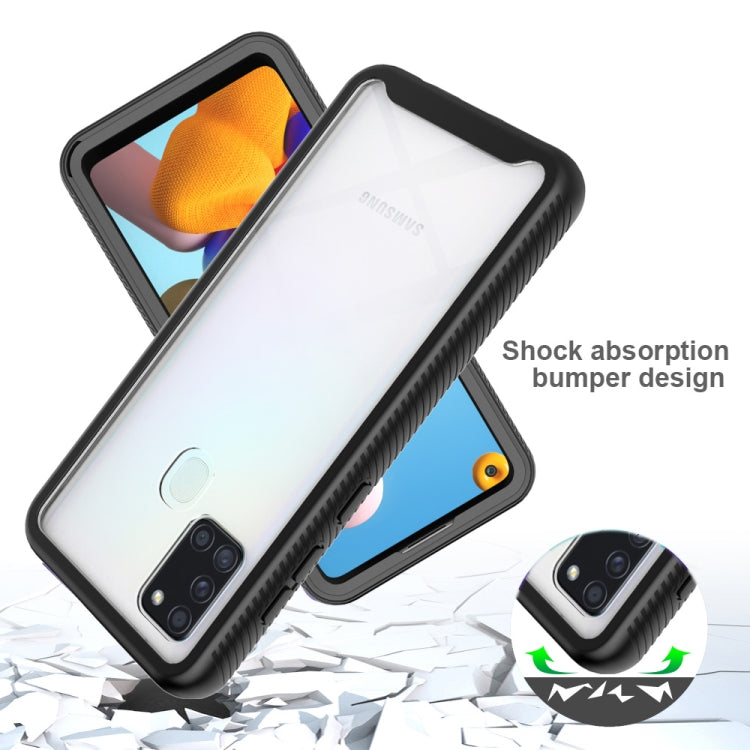 Starry Sky Solid Color Series Shockproof PC + TPU Protective Case, For Samsung Galaxy A21s