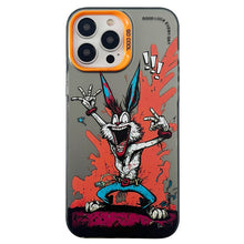 Load image into Gallery viewer, Double Layer Color Silver Series Animal Oil Painting Phone Case, For iPhone 12 Pro, For iPhone 11