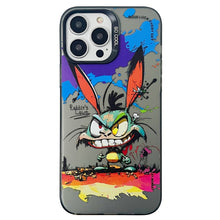 Load image into Gallery viewer, Double Layer Color Silver Series Animal Oil Painting Phone Case, For iPhone 12 Pro, For iPhone 11