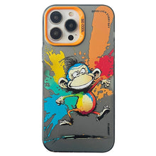 Load image into Gallery viewer, Double Layer Color Silver Series Animal Oil Painting Phone Case, For iPhone 12 Pro, For iPhone 11