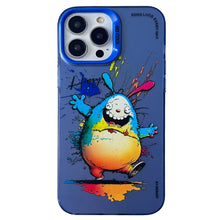 Load image into Gallery viewer, Double Layer Color Silver Series Animal Oil Painting Phone Case, For iPhone 12 Pro, For iPhone 11