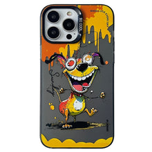 Load image into Gallery viewer, Double Layer Color Silver Series Animal Oil Painting Phone Case, For iPhone 12 Pro, For iPhone 11