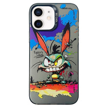 Load image into Gallery viewer, Double Layer Color Silver Series Animal Oil Painting Phone Case, For iPhone 12 Pro, For iPhone 11