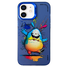 Load image into Gallery viewer, Double Layer Color Silver Series Animal Oil Painting Phone Case, For iPhone 12 Pro, For iPhone 11