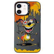 Load image into Gallery viewer, Double Layer Color Silver Series Animal Oil Painting Phone Case, For iPhone 12 Pro, For iPhone 11