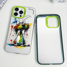 Load image into Gallery viewer, Double Layer Color Silver Series Animal Oil Painting Phone Case, For iPhone 12 Pro, For iPhone 11