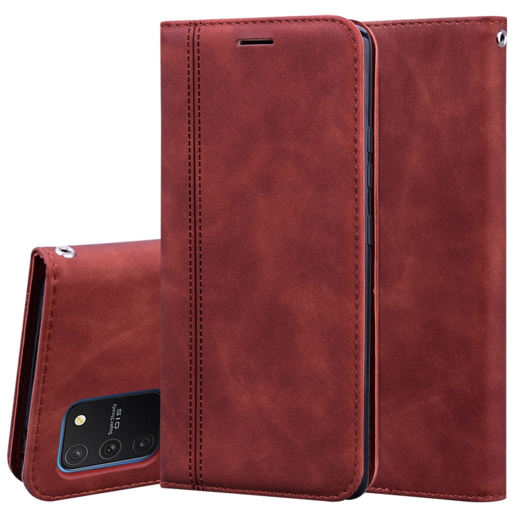Frosted Business Magnetic Horizontal Flip PU Leather Case with Holder & Card Slot & Lanyard, For Samsung Galaxy S10 Lite / A91, For Samsung Galaxy S10, For Samsung Galaxy S20, For Samsung Galaxy S20 Plus, For Samsung Galaxy S20 Ultra                   ...