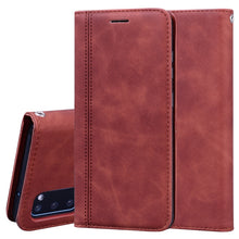 Load image into Gallery viewer, Frosted Business Magnetic Horizontal Flip PU Leather Case with Holder &amp; Card Slot &amp; Lanyard, For Samsung Galaxy S10 Lite / A91, For Samsung Galaxy S10, For Samsung Galaxy S20, For Samsung Galaxy S20 Plus, For Samsung Galaxy S20 Ultra                   ...