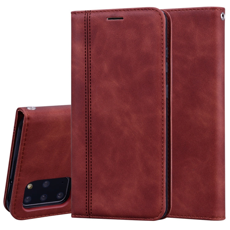 Frosted Business Magnetic Horizontal Flip PU Leather Case with Holder & Card Slot & Lanyard, For Samsung Galaxy S10 Lite / A91, For Samsung Galaxy S10, For Samsung Galaxy S20, For Samsung Galaxy S20 Plus, For Samsung Galaxy S20 Ultra                   ...