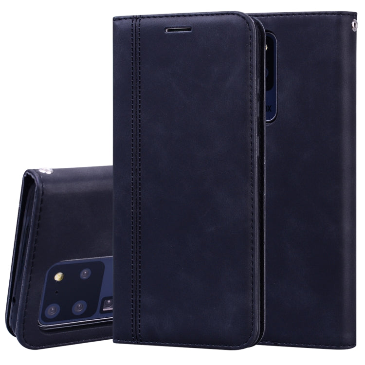 Frosted Business Magnetic Horizontal Flip PU Leather Case with Holder & Card Slot & Lanyard, For Samsung Galaxy S10 Lite / A91, For Samsung Galaxy S10, For Samsung Galaxy S20, For Samsung Galaxy S20 Plus, For Samsung Galaxy S20 Ultra                   ...