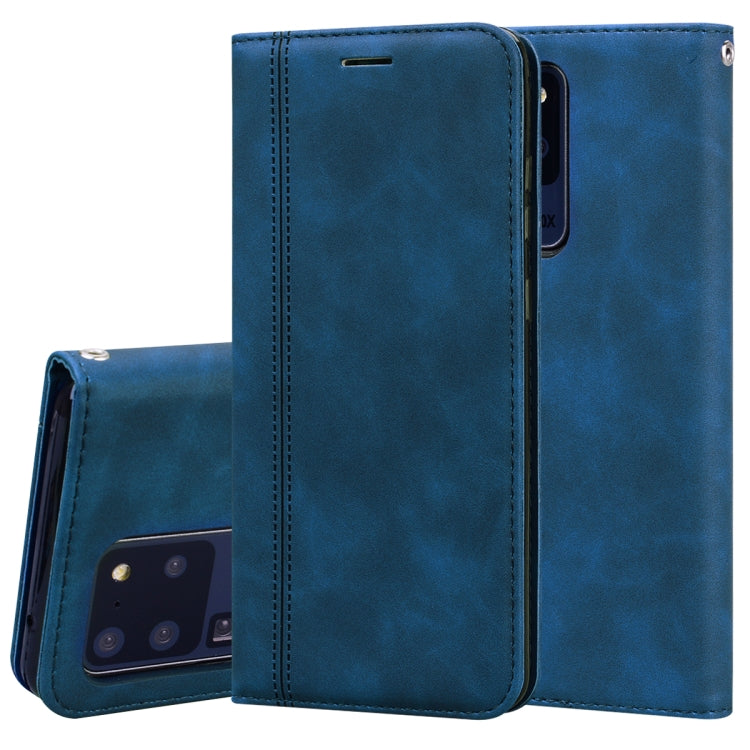 Frosted Business Magnetic Horizontal Flip PU Leather Case with Holder & Card Slot & Lanyard, For Samsung Galaxy S10 Lite / A91, For Samsung Galaxy S10, For Samsung Galaxy S20, For Samsung Galaxy S20 Plus, For Samsung Galaxy S20 Ultra                   ...