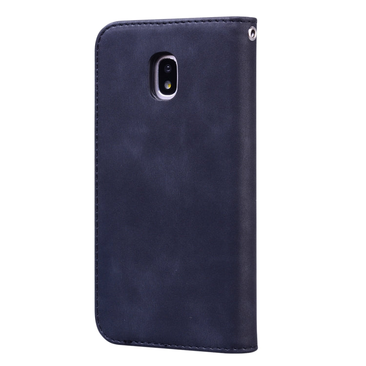 Frosted Business Magnetic Horizontal Flip PU Leather Case with Holder & Card Slot & Lanyard, For Samsung Galaxy J3 / J330  (EU), For Samsung Galaxy J5 (2016) / J510, For Samsung Galaxy J5 / J530 (EU), For Samsung Galaxy J7 / J730 (EU)                  ...