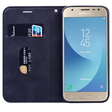 Load image into Gallery viewer, Frosted Business Magnetic Horizontal Flip PU Leather Case with Holder &amp; Card Slot &amp; Lanyard, For Samsung Galaxy J3 / J330  (EU), For Samsung Galaxy J5 (2016) / J510, For Samsung Galaxy J5 / J530 (EU), For Samsung Galaxy J7 / J730 (EU)                  ...