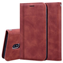 Load image into Gallery viewer, Frosted Business Magnetic Horizontal Flip PU Leather Case with Holder &amp; Card Slot &amp; Lanyard, For Samsung Galaxy J3 / J330  (EU), For Samsung Galaxy J5 (2016) / J510, For Samsung Galaxy J5 / J530 (EU), For Samsung Galaxy J7 / J730 (EU)                  ...