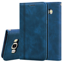 Load image into Gallery viewer, Frosted Business Magnetic Horizontal Flip PU Leather Case with Holder &amp; Card Slot &amp; Lanyard, For Samsung Galaxy J3 / J330  (EU), For Samsung Galaxy J5 (2016) / J510, For Samsung Galaxy J5 / J530 (EU), For Samsung Galaxy J7 / J730 (EU)                  ...