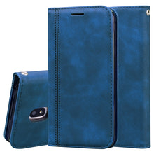 Load image into Gallery viewer, Frosted Business Magnetic Horizontal Flip PU Leather Case with Holder &amp; Card Slot &amp; Lanyard, For Samsung Galaxy J3 / J330  (EU), For Samsung Galaxy J5 (2016) / J510, For Samsung Galaxy J5 / J530 (EU), For Samsung Galaxy J7 / J730 (EU)                  ...