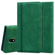Load image into Gallery viewer, Frosted Business Magnetic Horizontal Flip PU Leather Case with Holder &amp; Card Slot &amp; Lanyard, For Samsung Galaxy J3 / J330  (EU), For Samsung Galaxy J5 (2016) / J510, For Samsung Galaxy J5 / J530 (EU), For Samsung Galaxy J7 / J730 (EU)                  ...