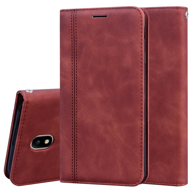Frosted Business Magnetic Horizontal Flip PU Leather Case with Holder & Card Slot & Lanyard, For Samsung Galaxy J3 / J330  (EU), For Samsung Galaxy J5 (2016) / J510, For Samsung Galaxy J5 / J530 (EU), For Samsung Galaxy J7 / J730 (EU)                  ...