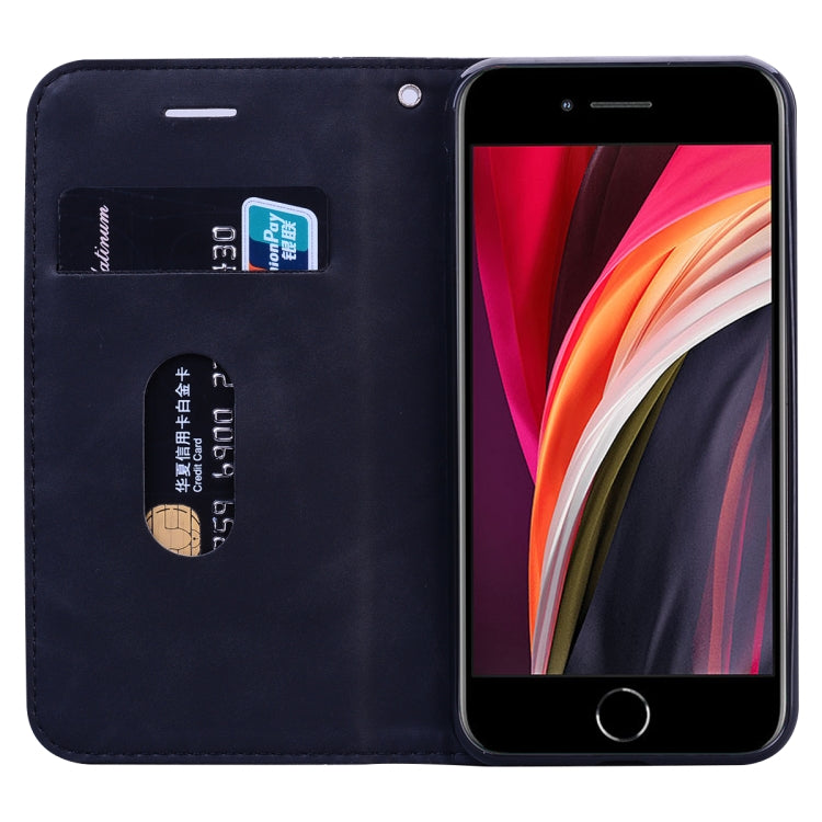 Frosted Business Magnetic Horizontal Flip PU Leather Case with Holder & Card Slot & Lanyard, For iPhone SE 2022 / SE 2020 & 8 & 7, For iPhone 8 Plus & 7 Plus, For iPhone 11 Pro, For iPhone 11, For iPhone 11 Pro Max, For iPhone XS / X, For iPhone XR    ...