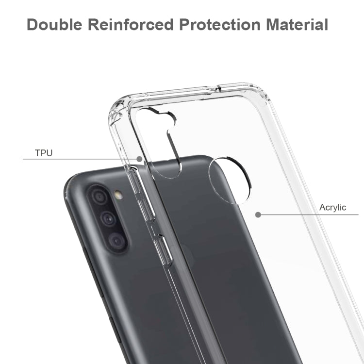 Shockproof Scratchproof TPU + Acrylic Protective Case, For Samsung Galaxy M11