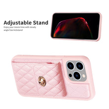 Load image into Gallery viewer, Vertical Wallet Rhombic Leather Phone Case, For iPhone 15 Pro Max, For iPhone 15 Pro, For iPhone 15 Plus, For iPhone 15