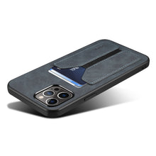 Load image into Gallery viewer, Denior DV Elastic Card Slot PU Back Cover Phone Case, For iPhone 15 Pro Max, For iPhone 15 Pro, For iPhone 15 Plus, For iPhone 15